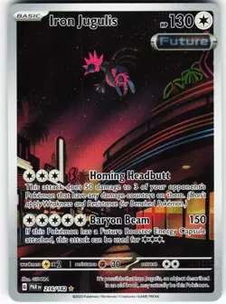 Iron Jugulis - 216/182 Pokemon SV04: Paradox Rift Holo Illustration Rare NM - Image 1