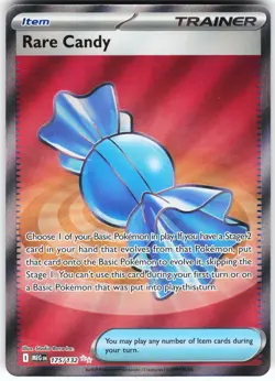 Rare Candy - 175/132 Pokemon ME01: Mega Evolution Holo Ultra Rare NM - Image 1