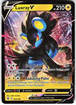 Luxray V 050/189 Pokemon SWSH10: Astral Radiance Holo Ultra Rare NM - Image 1