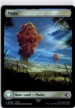 MTG FINAL FANTASY FOIL Land Plains () L 294 NM Pack Fresh ActualScan of Card - Image 1