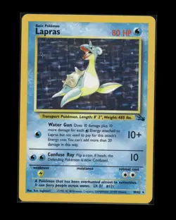 Pokemon TCG - Lapras - 10/62 - Holo Unlimited - Fossil Unlimited LP+ - Image 1