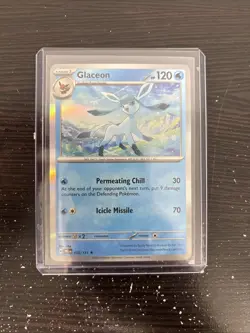 Glaceon - 025/131 - Holo Rare - Prismatic Evolutions - Pokemon - NM/M - Image 1