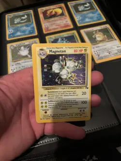 Magneton 11/62 Fossil Holo LP/NM Pokemon TCG OFF CENTER MISPRINT ERROR - Image 1