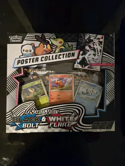 Pokemon TCG Black Bolt And White Flare S&V Unova Poster Collection Box Sealed - Image 1