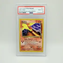 2000 POKEMON PROMO BLACK STAR TOSHINAO AOKI ERR #23 Moltres PSA 10 Gem MINT - Image 1