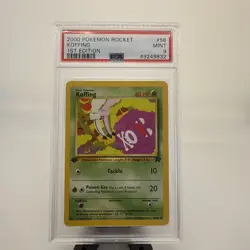 POKEMON 2000 Rocket KOFFING 1st Edition #58 PSA 9 Mint RARE - Image 1
