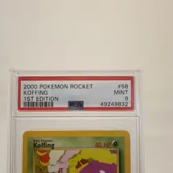 POKEMON 2000 Rocket KOFFING 1st Edition #58 PSA 9 Mint RARE - Image 2