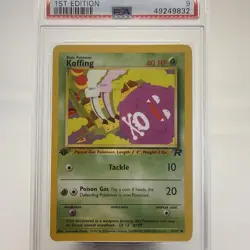 POKEMON 2000 Rocket KOFFING 1st Edition #58 PSA 9 Mint RARE - Image 3