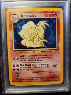 1999 Pokemon Game Ninetales #12 PSA 9 - Image 3