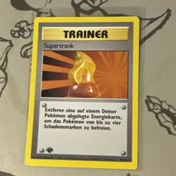 90/102 Pokemon SUPER POTION 1st Edition GERMAN Never Played - Image 1