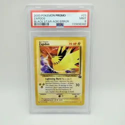 2000 Pokemon Promo #23 Zapdos Black Star Promo Mint PSA 9 - Image 1