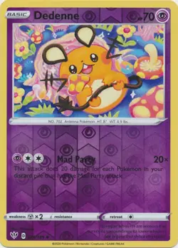Reverse Holo Dedenne Uncommon 078/189 Darkness Ablaze Pokemon TCG - Image 1