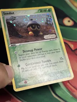 Seedot 61/92 Ex Legend Maker Reverse Holo Stamped Yuka Morii Pokemon SWIRL MP HP - Image 5