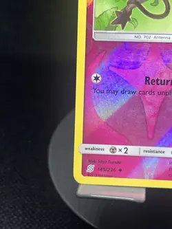 Pokemon TCG Dedenne 145/236 Unified Minds Reverse Holo LP - Image 5