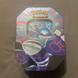 Pokemon TCG Azure Legends Kyogre ex Tin Foil Promo 4 Booster Packs Sealed NEW - Image 1