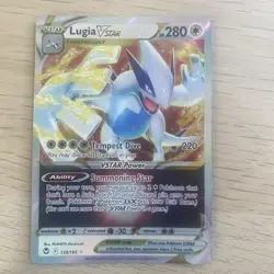Pokemon TCG Lugia VSTAR Silver Tempest #139/195 HOLO Sword and Shield - Image 1