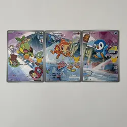 Pokemon TCG First Partner Illustration Collection Series 1 Sinnoh Starters - Image 1