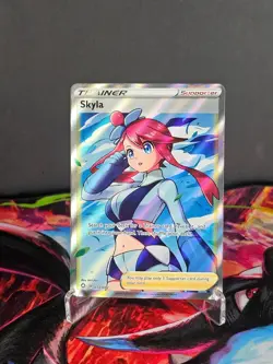 Skyla 072/072 Pokemon Shining Fates Ultra Rare Full Art Holo English - Image 1
