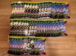 Lot of (50) Pokemon TCG Sword & Shield Evolving Skies Sleeved Booster Packs NEW - Image 1