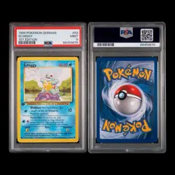 ✨ PSA 9 MINT ✨ 1999 POKEMON GERMAN BASE SET 1ST EDITION #63 SCHIGGY - Image 4