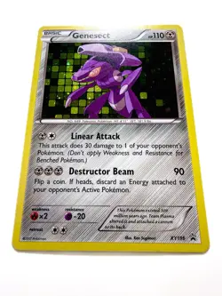 Pokemon TCG Genesect XY196 XY Black Star Promo Holo Near Mint - Image 2