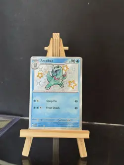 Pokemon TCG Arctibax 129/091 S&V: Paldean Fates Baby Shiny Holo NM Pack Fresh - Image 1