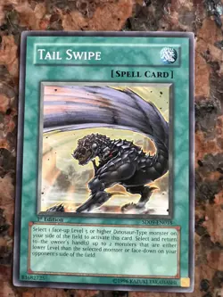 Yu-Gi-Oh! TCG Tail Swipe Structure Deck SD09-EN018 1st Edition Common - Image 1
