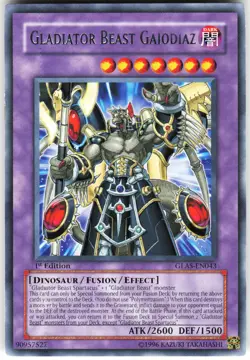 Gladiator Beast Gaiodiaz GLAS-EN043 Yugioh TCG Rare LP - Image 1