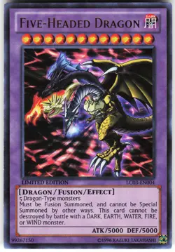Five-Headed Dragon LC03-EN004 Yugioh TCG Ultra Rare MP - Image 1