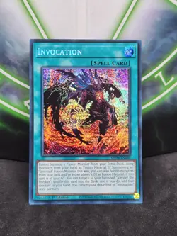 Yugioh Invocation MP24-EN060 Prismatic Secret Rare 1st Edition NM - Image 1