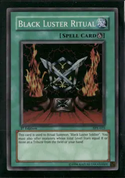 Black Luster Ritual #SYE-025 Yugioh 1st Edition Super Rare - Image 1