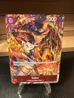 Sabo OP05-007 SR | One Piece TCG: Illustration Box Vol.5 English - Foil NM - Image 1