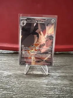 Pokemon Larry's Staraptor Regular Stage 2 249/217 ASC 150 HP Bird Card 2023 - Image 1