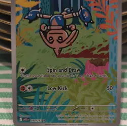 Pokemon Hitmontop Card 240/217 – Spin and Draw, Low Kick – Fighting Type TCG - Image 1