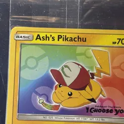 Ash's Pikachu TCG SM108 2017 Promo Card Pokemon 'I Choose You' Sealed - Image 2