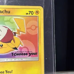 Ash's Pikachu TCG SM108 2017 Promo Card Pokemon 'I Choose You' Sealed - Image 3