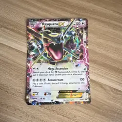 Rayquaza EX Pokemon TCG XY69 Promo Holo 170 HP Dragon Basic Card - Image 1