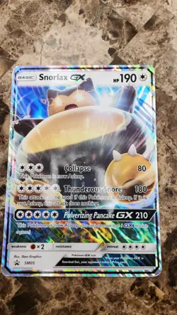 2 Pokemon Jumbo Oversized Promo Cards Snorlax GX SM05 and Rayquaza EX XY69 - Image 4
