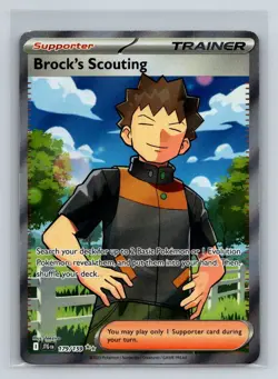 Brock's Scouting Trainer Ultra Rare from SV09: Journey Together, card number 179 - Image 1