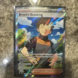 Brock's Scouting Journey Together Ultra Rare Card 179/159 NM Condition - Image 1