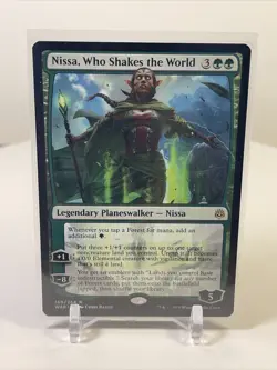 Magic Gathering-MTG-Nissa, Who Shakes the World-War Of The Spark-PACK FRESH-NF - Image 1