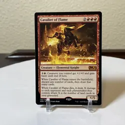 Magic Gathering-MTG-Cavalier of Flame-Core 2020-PACK FRESH-NON FOIL - Image 1