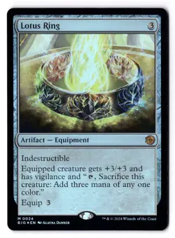 Lotus Ring NM* FOIL Outlaws Thunder Junction ENGLISH 0024 mtg -UnltdCards - Image 1