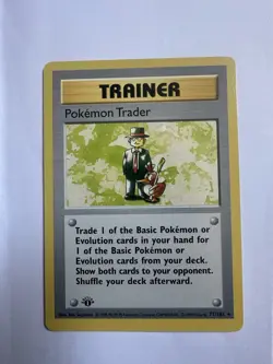 Pokemon Trader 77/102 1st Edition Rare Base Set WOTC Vintage Pokemon - Image 1