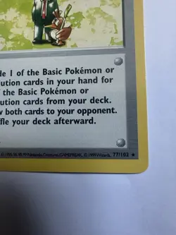 Pokemon Trader 77/102 1st Edition Rare Base Set WOTC Vintage Pokemon - Image 5