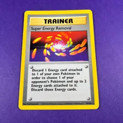 Pokemon Card Super Energy Removal 79/102 Rare Base Set Trainer WOTC TCG - Image 1