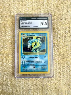 1999 Pokemon Base Set Holo #6 Gyarados CGC 9.5 MINT+ - Image 1