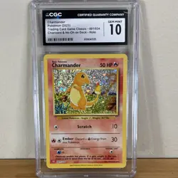 Pokemon Charmander 001/034 Trading Card Game Classic Holo CGC 10 2023 50 HP - Image 1