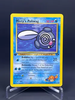 Pokemon Gym Challenge 1st Edition Misty's Poliwag 89/132 Regular LP - Image 1