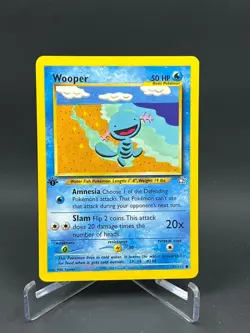 Pokemon Neo Genesis 1st Edition Wooper 82/111 Non Holo LP - Image 1